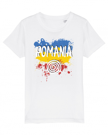 cu iz românesc: România - fundal tricolor #6 White