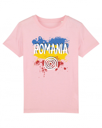 cu iz românesc: România - fundal tricolor #6 Cotton Pink