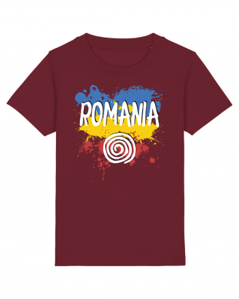 cu iz românesc: România - fundal tricolor #6 Burgundy