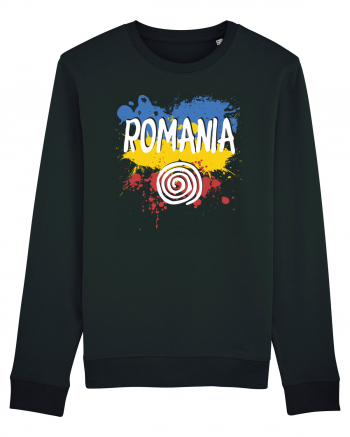 cu iz românesc: România - fundal tricolor #6 Black