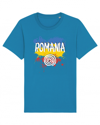 cu iz românesc: România - fundal tricolor #6 Azur