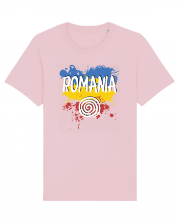 cu iz românesc: România - fundal tricolor #6 Cotton Pink