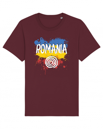 cu iz românesc: România - fundal tricolor #6 Burgundy