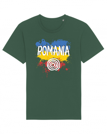 cu iz românesc: România - fundal tricolor #6 Bottle Green