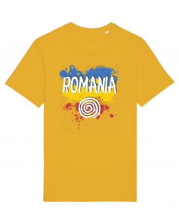 cu iz românesc: România - fundal tricolor #6 Spectra Yellow