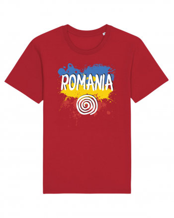 cu iz românesc: România - fundal tricolor #6 Red