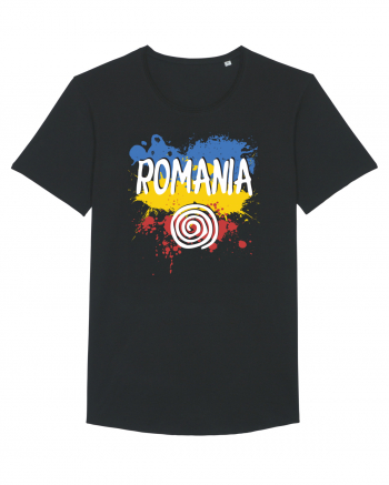 cu iz românesc: România - fundal tricolor #6 Black