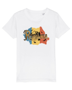 cu iz românesc: România - hartă decorată Tricou mânecă scurtă  Copii Mini Creator