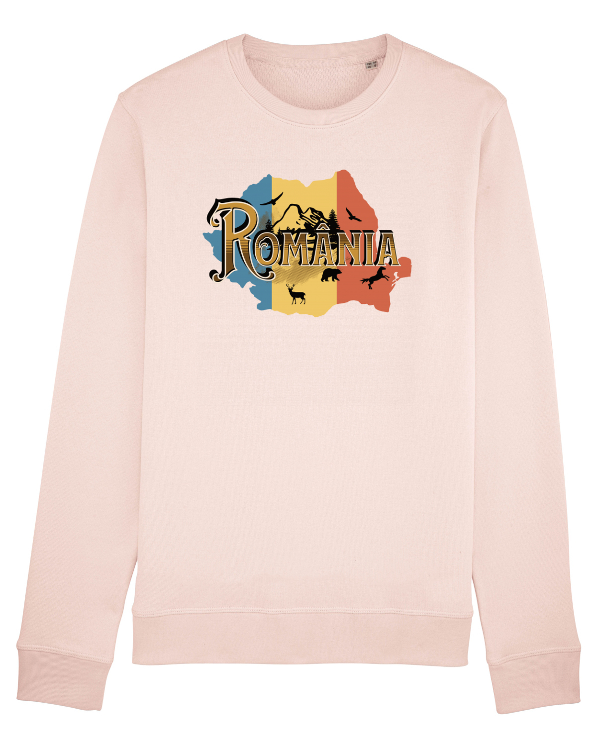 Bluză mânecă lungă Unisex Rise Candy Pink
