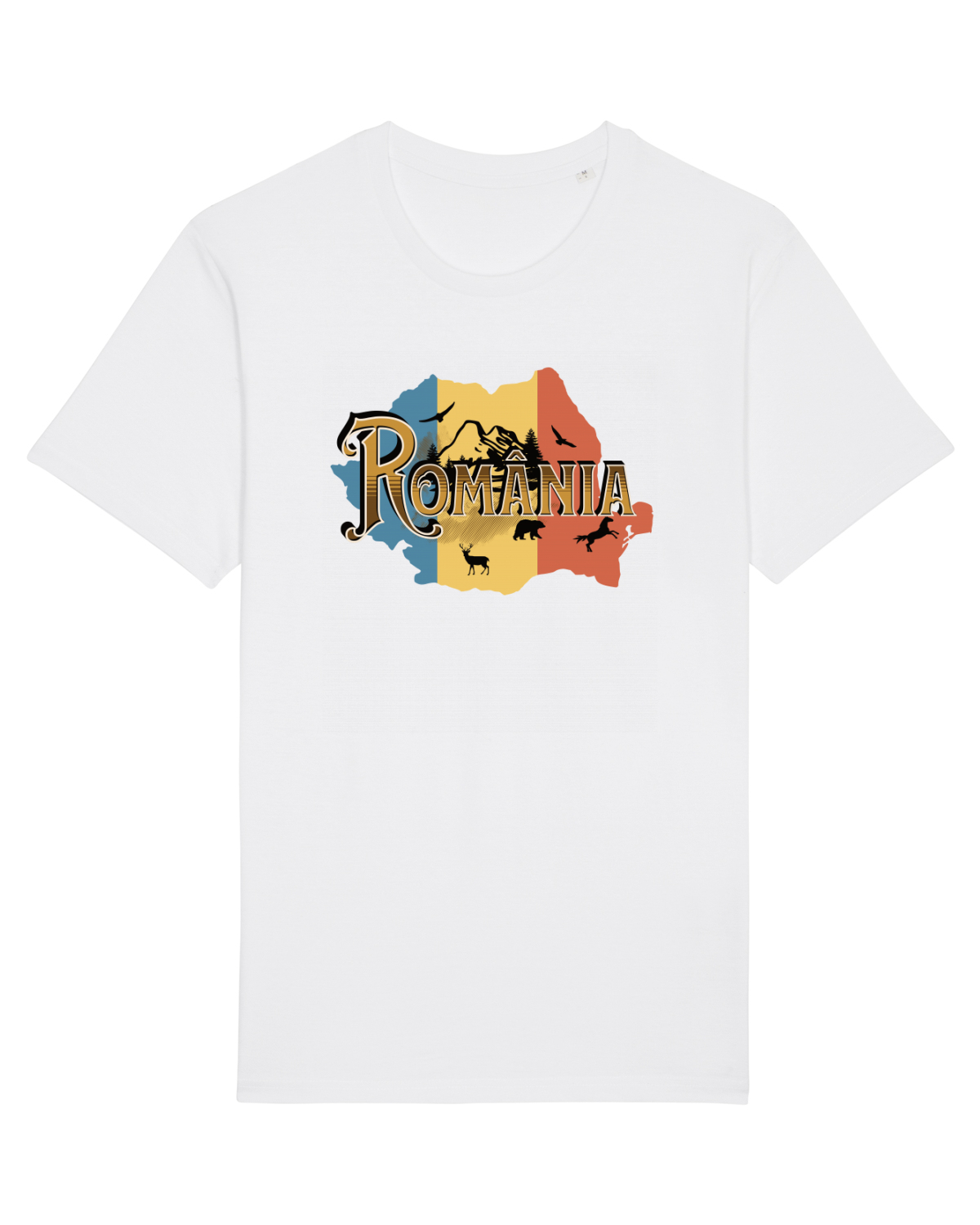Tricou mânecă scurtă Unisex Rocker White