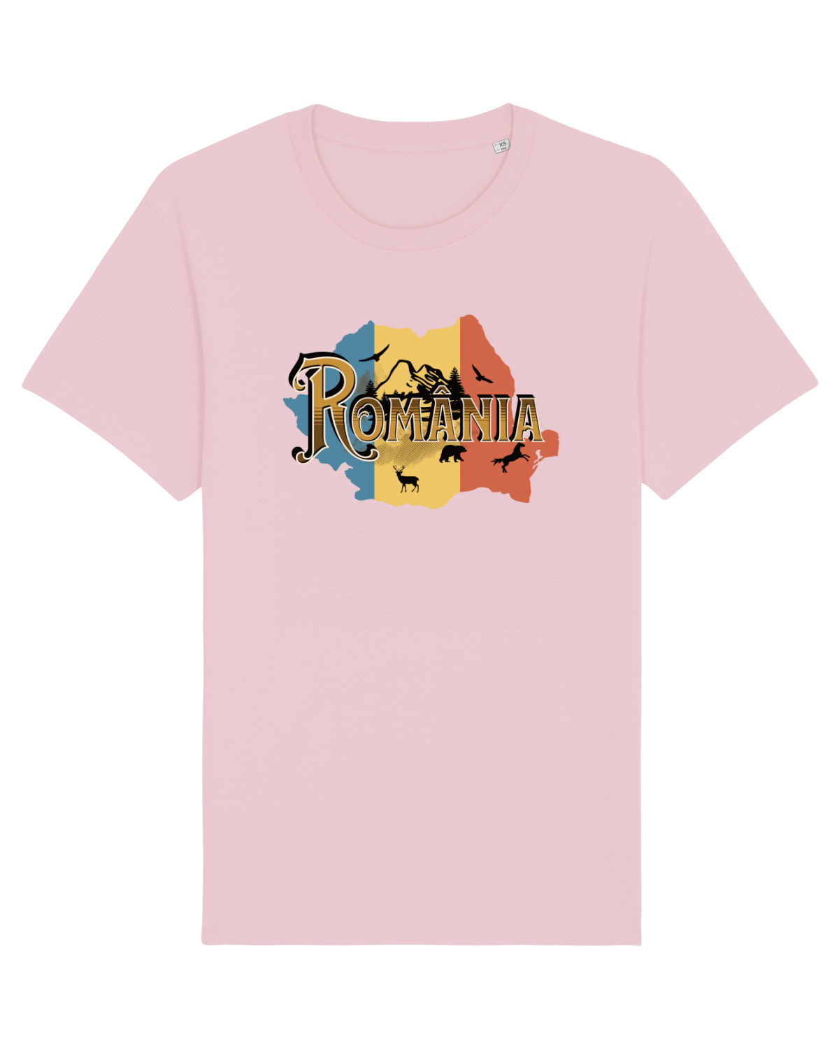 Tricou mânecă scurtă Unisex Rocker Cotton Pink