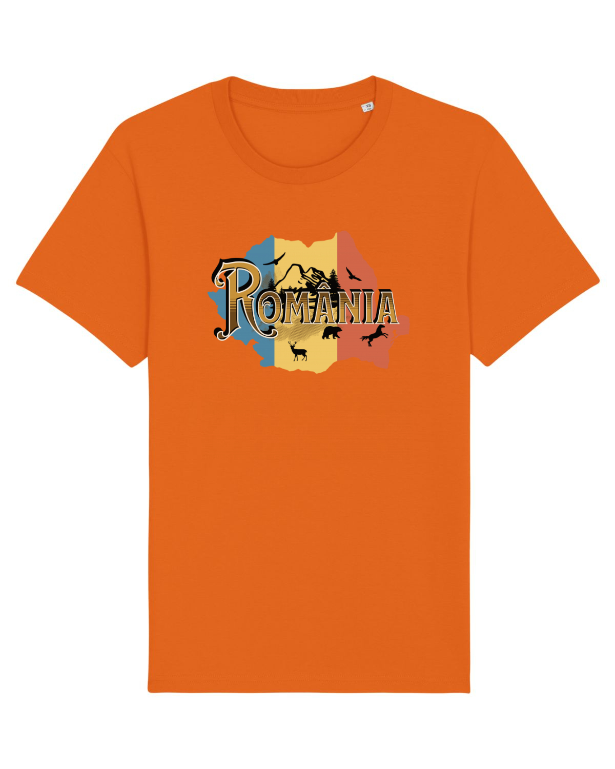 Tricou mânecă scurtă Unisex Rocker Bright Orange