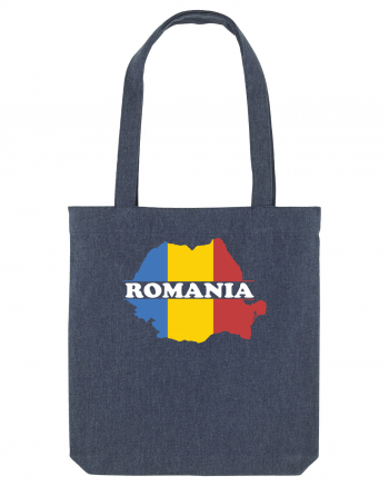 cu iz românesc: România - hartă tricoloră Midnight Blue