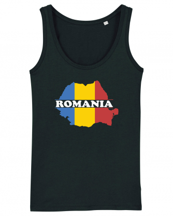 cu iz românesc: România - hartă tricoloră Black