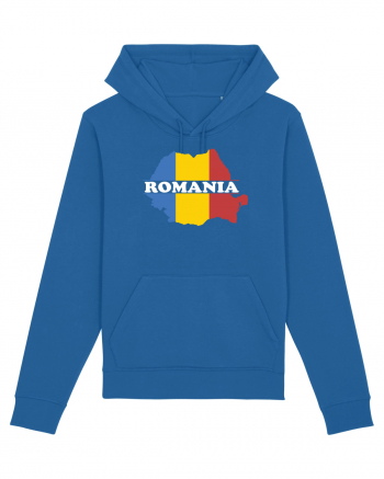 cu iz românesc: România - hartă tricoloră Royal Blue
