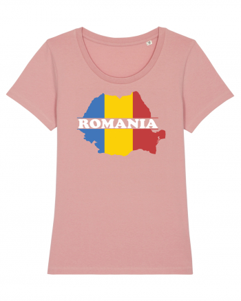 cu iz românesc: România - hartă tricoloră Canyon Pink