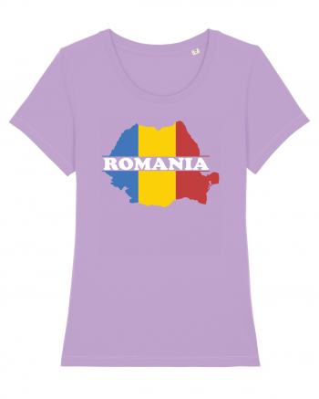 cu iz românesc: România - hartă tricoloră Lavender Dawn