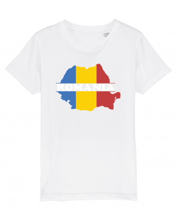 cu iz românesc: România - hartă tricoloră White