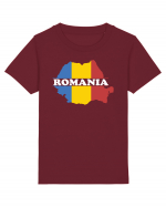 cu iz românesc: România - hartă tricoloră Tricou mânecă scurtă  Copii Mini Creator