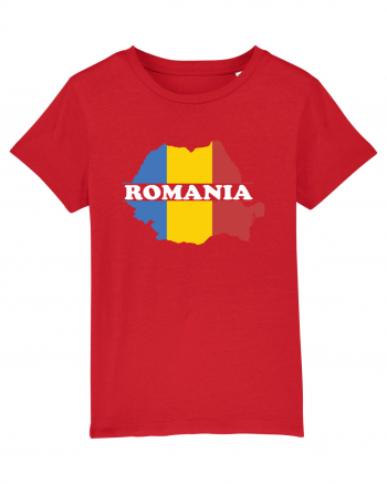 cu iz românesc: România - hartă tricoloră Red