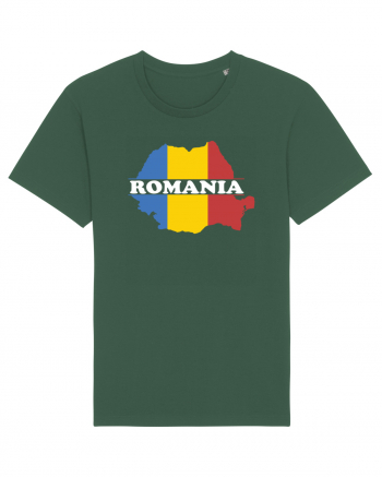 cu iz românesc: România - hartă tricoloră Bottle Green