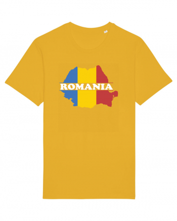 cu iz românesc: România - hartă tricoloră Spectra Yellow