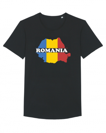 cu iz românesc: România - hartă tricoloră Black