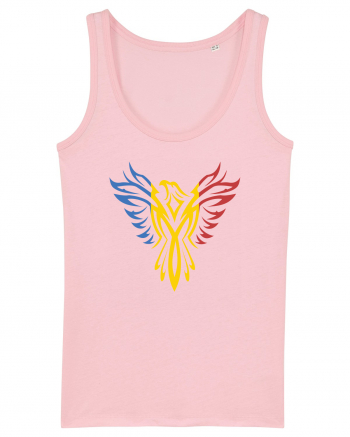 cu iz românesc: România - Phoenix tricolor Cotton Pink