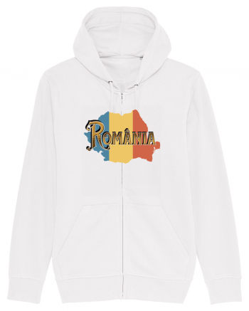 cu iz românesc: România - text decorativ White
