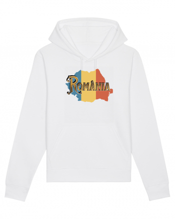cu iz românesc: România - text decorativ White