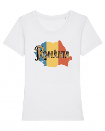 cu iz românesc: România - text decorativ White