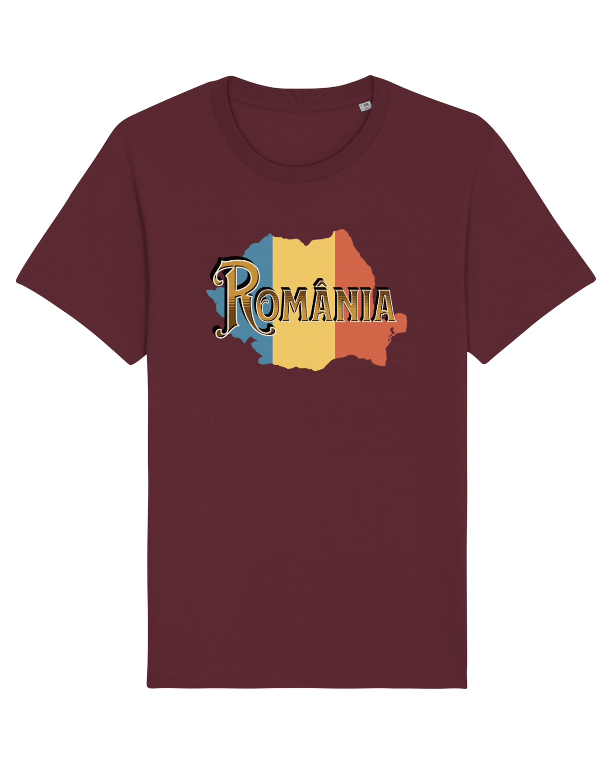 Tricou mânecă scurtă Unisex Rocker Burgundy