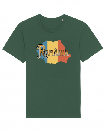 cu iz românesc: România - text decorativ Bottle Green