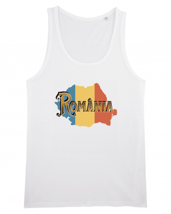 cu iz românesc: România - text decorativ White