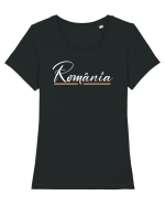 cu iz românesc: România subliniată Tricou mânecă scurtă guler larg fitted Damă Expresser
