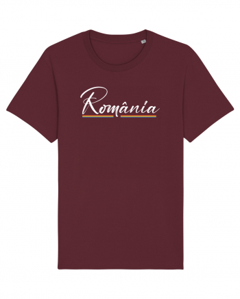 cu iz românesc: România subliniată Burgundy