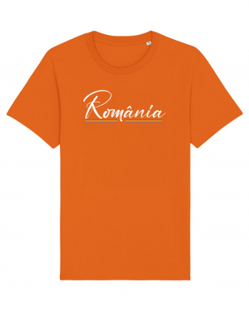 cu iz românesc: România subliniată Bright Orange