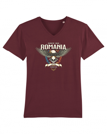 cu iz românesc: Romania united forever Burgundy