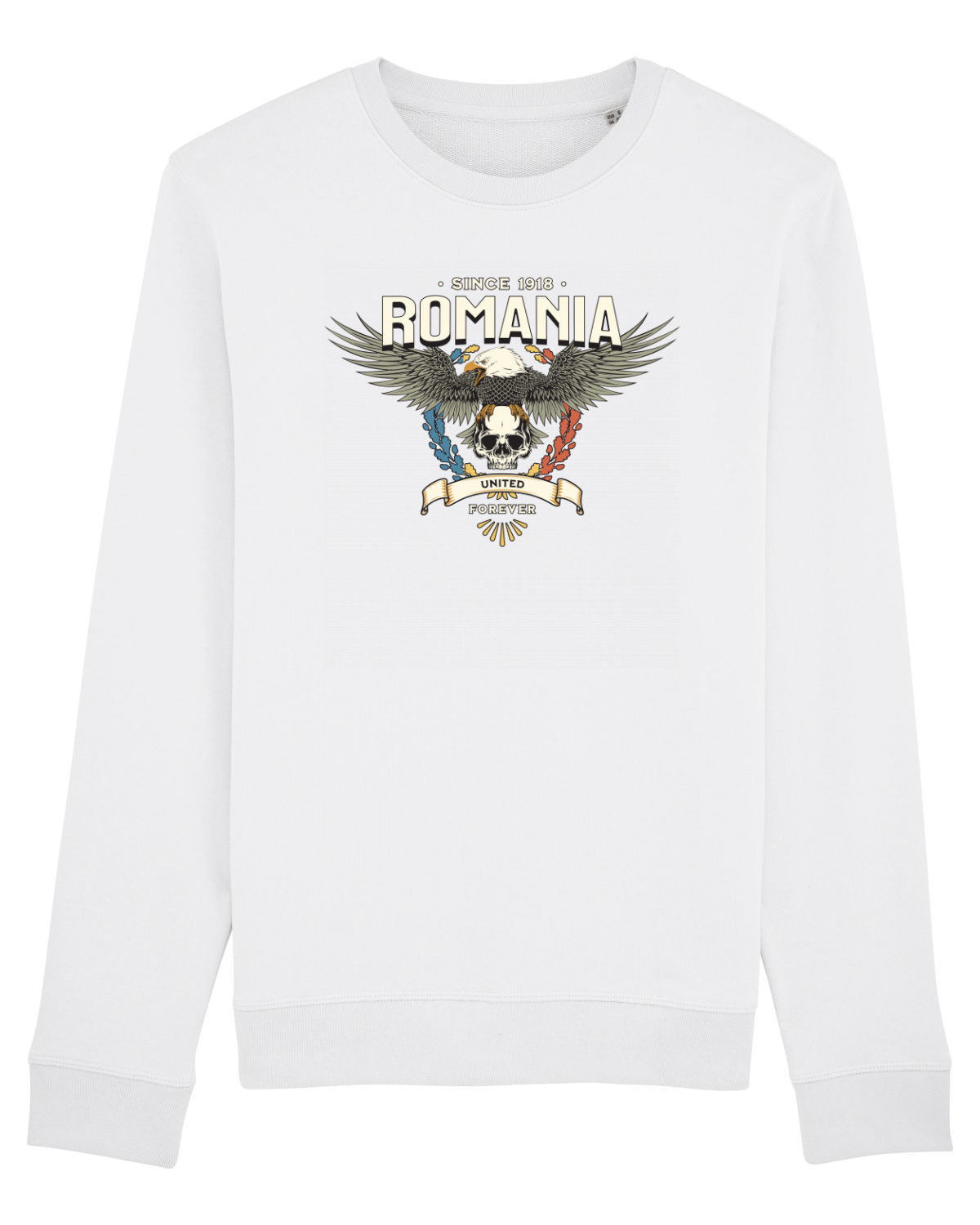 Bluză mânecă lungă Unisex Rise White