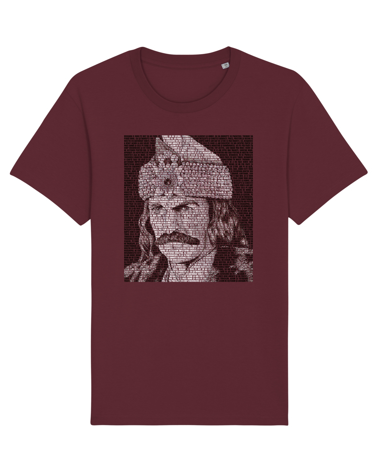 Tricou mânecă scurtă Unisex Rocker Burgundy