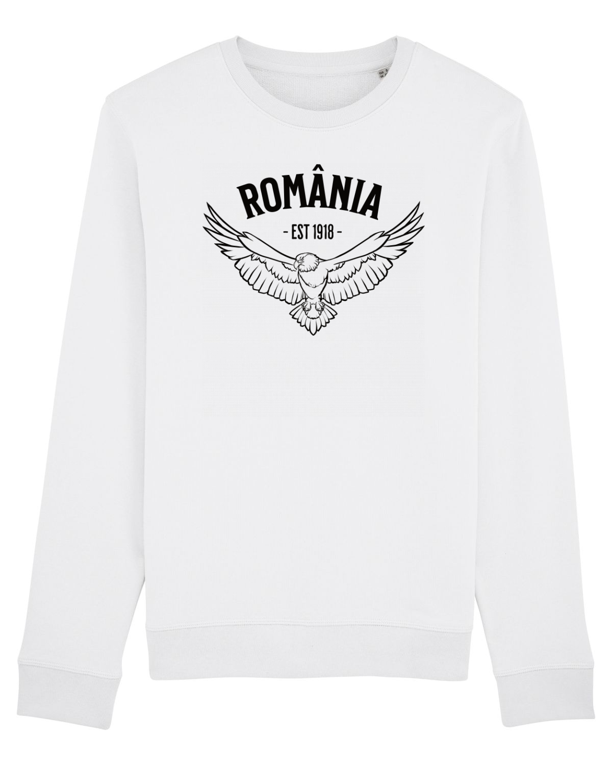 Bluză mânecă lungă Unisex Rise White