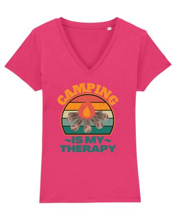 Camping Is My Therapy Raspberry