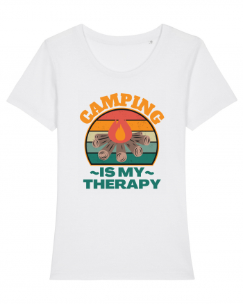 Camping Is My Therapy White