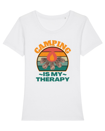 Camping Is My Therapy White