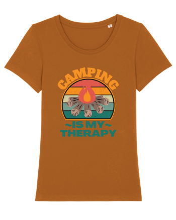 Camping Is My Therapy Roasted Orange