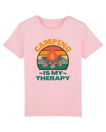 Camping Is My Therapy Cotton Pink