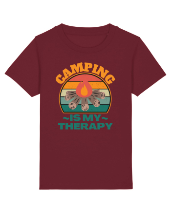 Camping Is My Therapy Burgundy