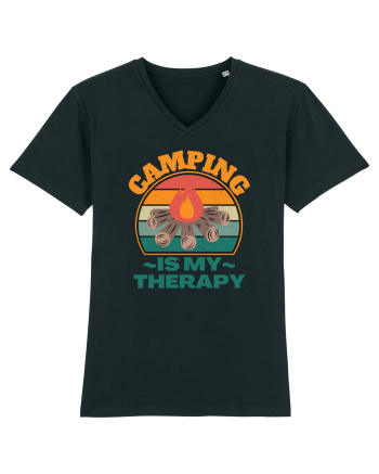 Camping Is My Therapy Black