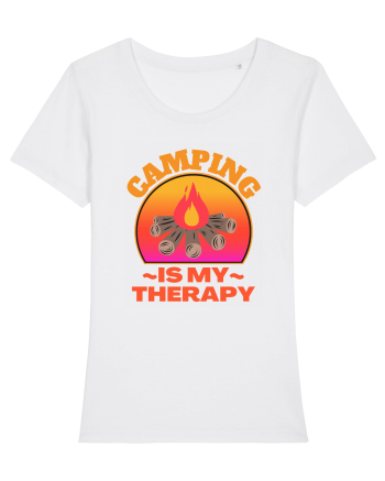 Camping Is My Therapy White