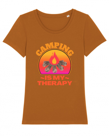 Camping Is My Therapy Roasted Orange